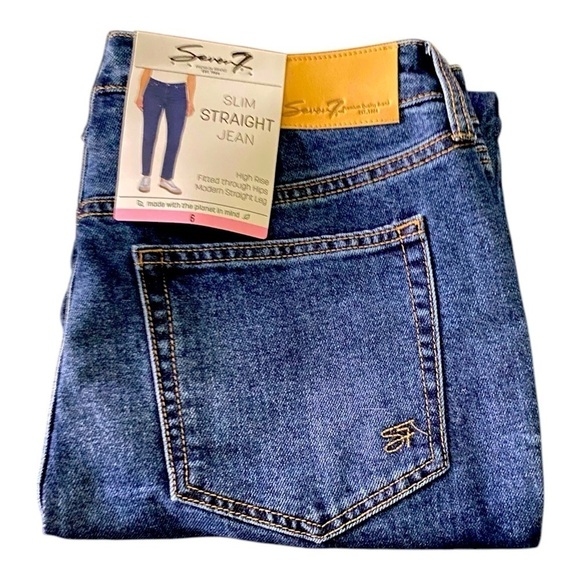 NWT-SEVEN7-SLIM STRAIGHT JEANS -SIZE 6 - Picture 1 of 8
